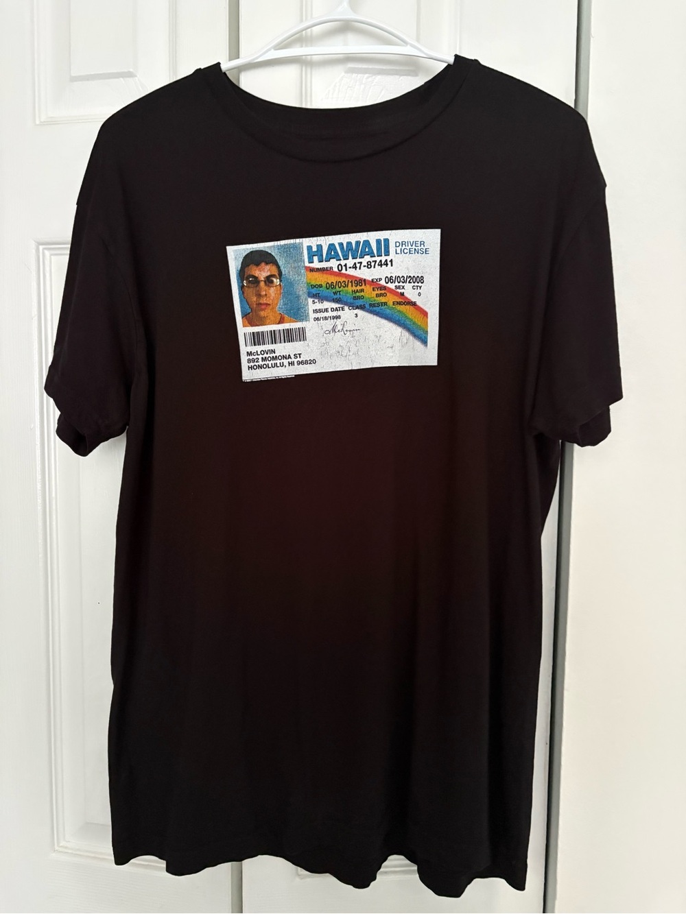 Official Superbad McLovin Hawaii Driver's License Graphic Tee - Medium